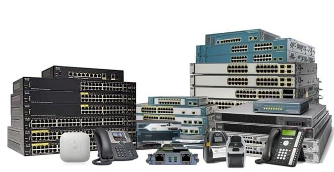 Stacked enterprise network switches, routers, and telecom equipment